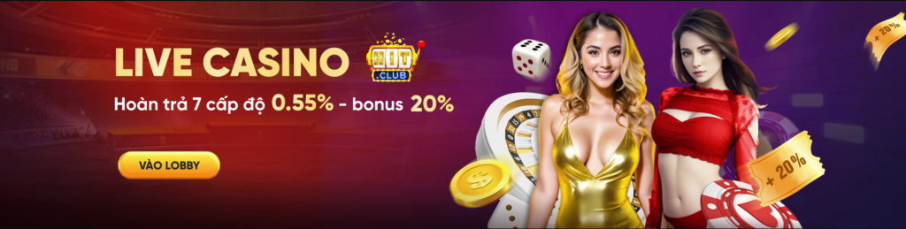 Live casino hoàn trả 7 cấp độ