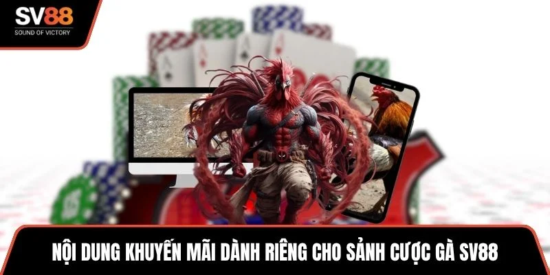 Nội dung khuyến mãi dành riêng cho sảnh cược gà SV88